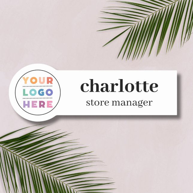 Porte-nom Épingle de sécurité ou logo de société magnétique  (Créateur téléchargé)