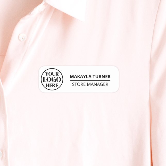 Porte-nom Épingle de sécurité ou magnétique pour employé ave (Créateur téléchargé)