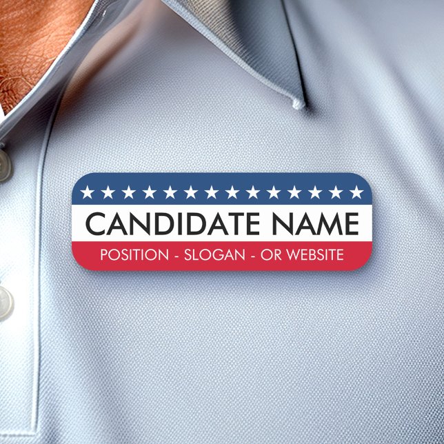 Porte-nom Équipement de campagne personnalisé avec nom et te (Custom Campaign Name Tag)