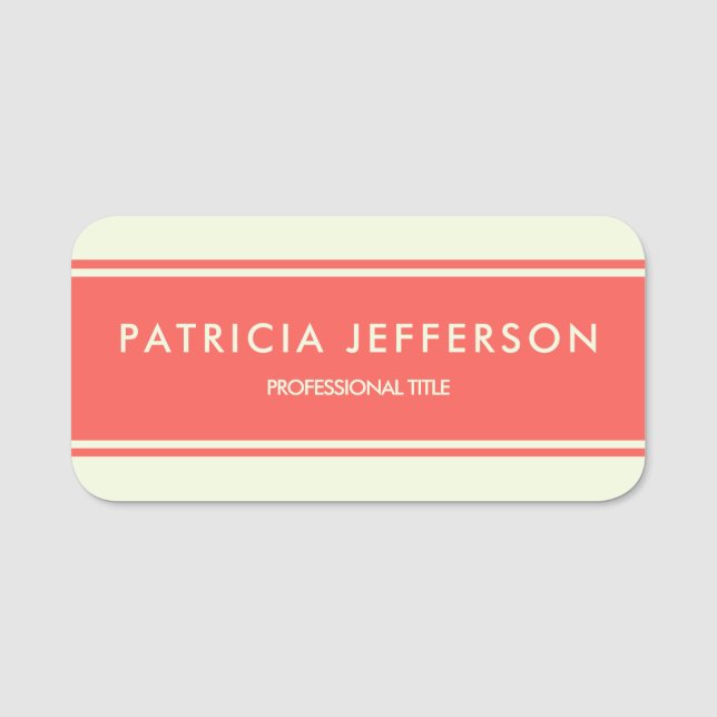 Porte-nom Étendez-Vous Avec Ce Coucher De Soleil Pinkish Ora (Devant)