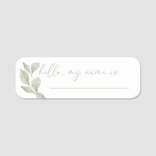 Porte-nom Eucalyptus neutre pour le genre