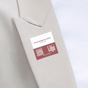 Porte-nom Expertise de l'entreprise en matière de logo QR-Co
