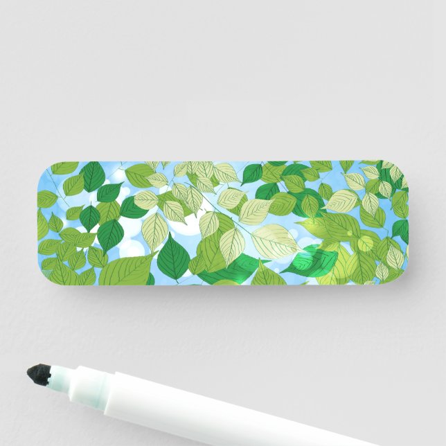 Porte-nom Feuille (En situation)