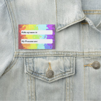 Porte-nom Fière Personnalité Neurogenre Groovy Bohème Person