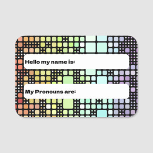 Porte-nom Fierté de neurogande Super funky Retro Mod