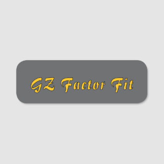 Porte-nom Fit facteur GZ - Balise de nom personnalisé|Bold &