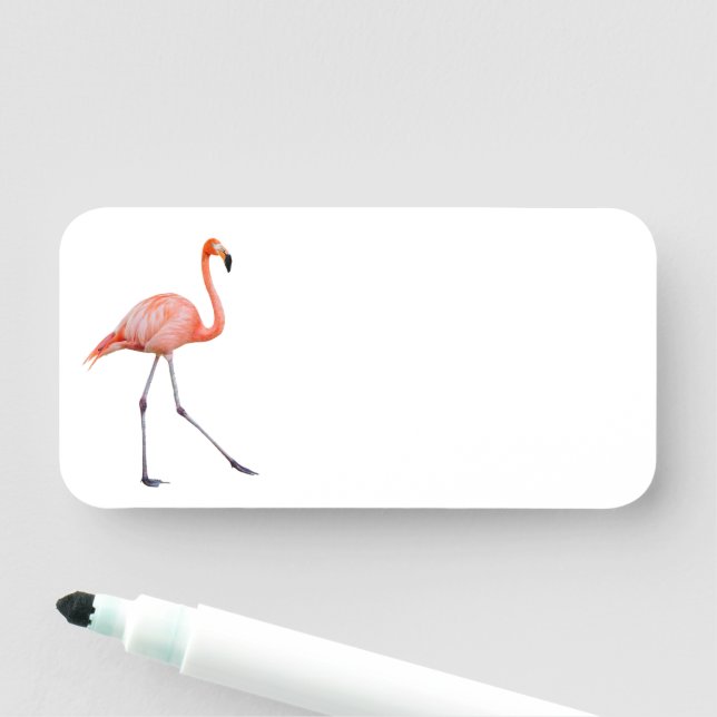 Porte-nom Flamant rose rose (En situation)