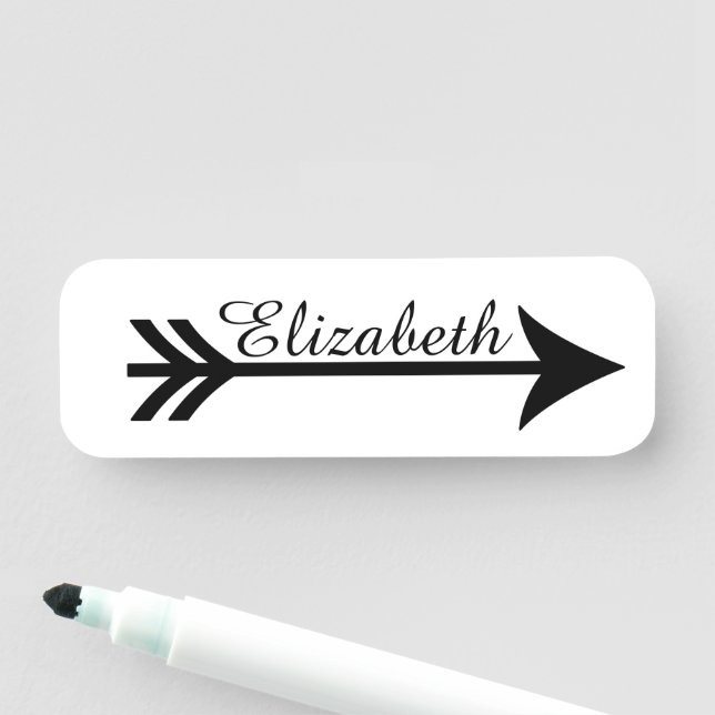 Porte-nom Flèche personnalisée (En situation)