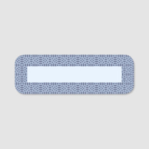 Porte-nom formes circulaires motif sans couture
