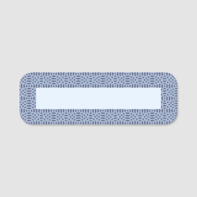 Porte-nom formes circulaires motif sans couture (Devant)