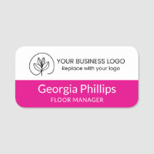 Fuchsia & Blanc Avec Votre Logo D'entreprise