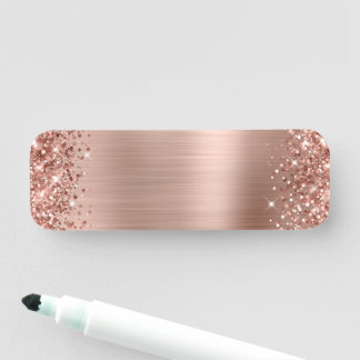 Porte-nom Glitterie Rose Gold Foil vide