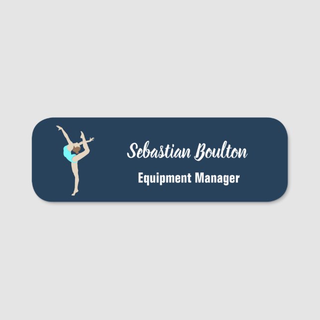 Porte-nom Gymnaste féminine (Devant)
