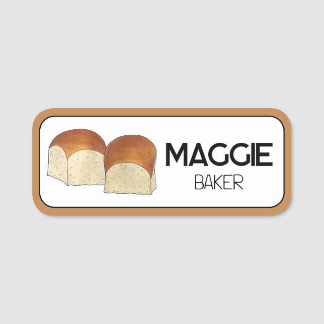 Porte-nom Hawaiian Sweet Rolls Diner Pain Roll Boulangerie (Devant)