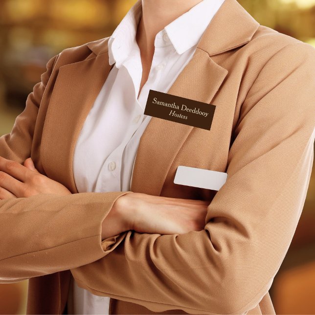 Porte-nom Hôtesse Brown (Créateur téléchargé)