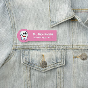 Porte-nom Hygiéniste dentaire Logo des dents