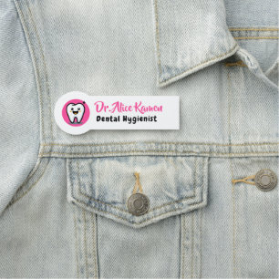 Porte-nom Hygiéniste dentaire Smile Tooth