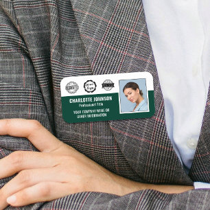 Porte-nom ID d'accréditation de l'entreprise de l'employé Ph