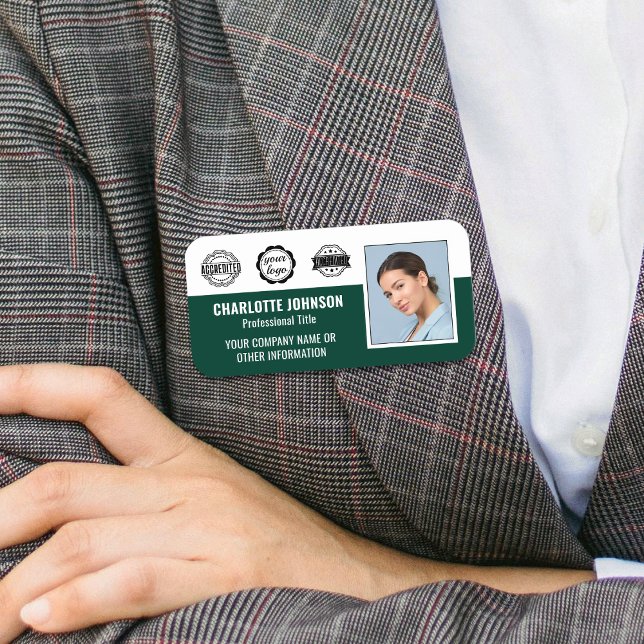 Porte-nom ID d'accréditation de l'entreprise de l'employé Ph (Créateur téléchargé)