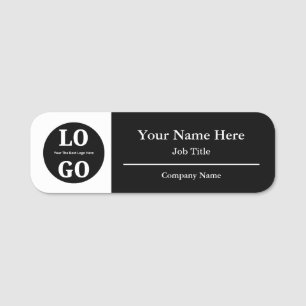 Porte-nom Identification de la société par logo économique