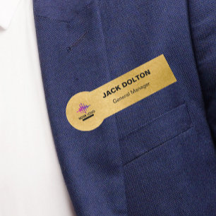 Porte-nom Identification de l'employé sur mesure : Logo Arge