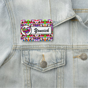 Porte-nom Illusion des coeurs par Kenneth Yoncich