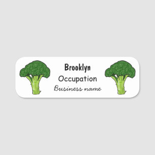 Porte-nom Illustration de Broccoli