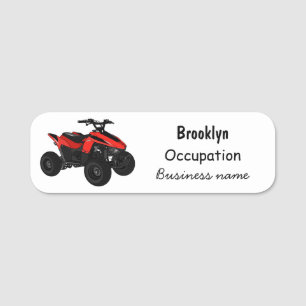 Porte-nom Illustration de Quad bike atv