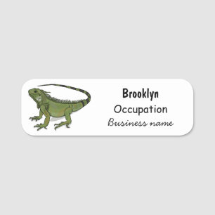 Porte-nom Illustration d'Iguana