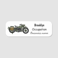 Illustration d'une moto de croiseur militaire