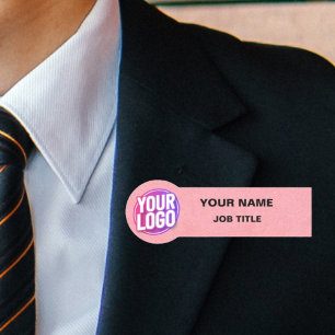 Porte-nom Impressions distinctes : Logo personnalisé Employé