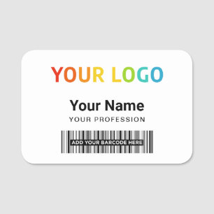 Porte-nom Indicateur de nom de la broche de l'employé ou log