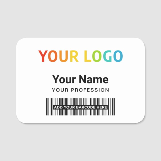 Porte-nom Indicateur de nom de la broche de l'employé ou log (Devant)