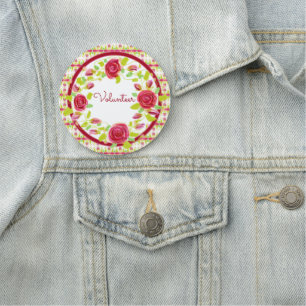 Porte-nom Insigne de nom magnétique du bénévole