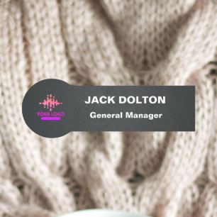 Porte-nom Insigne de nom métallique customisé pour le person