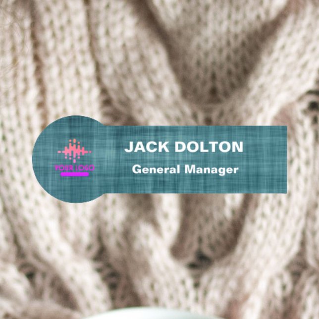 Porte-nom Insigne de nom métallique personnalisé pour l'empl (Créateur téléchargé)