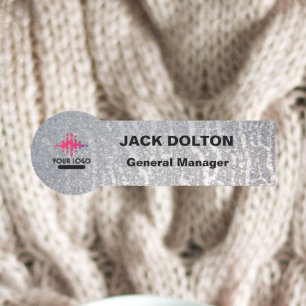 Porte-nom Insigne de nom métallique personnalisé pour les em