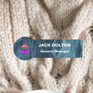 Porte-nom Insigne de nom métallique personnalisé pour les em