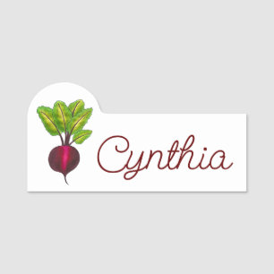 Porte-nom Jardin végétal de la betterave rouge Légumes