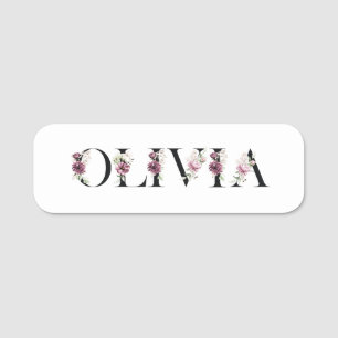 Porte-nom Je m'appelle Olivia. Je m'appelle Olivia.