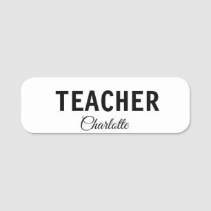 Porte-nom Je suis enseignant école Collegeajouter votre nom 