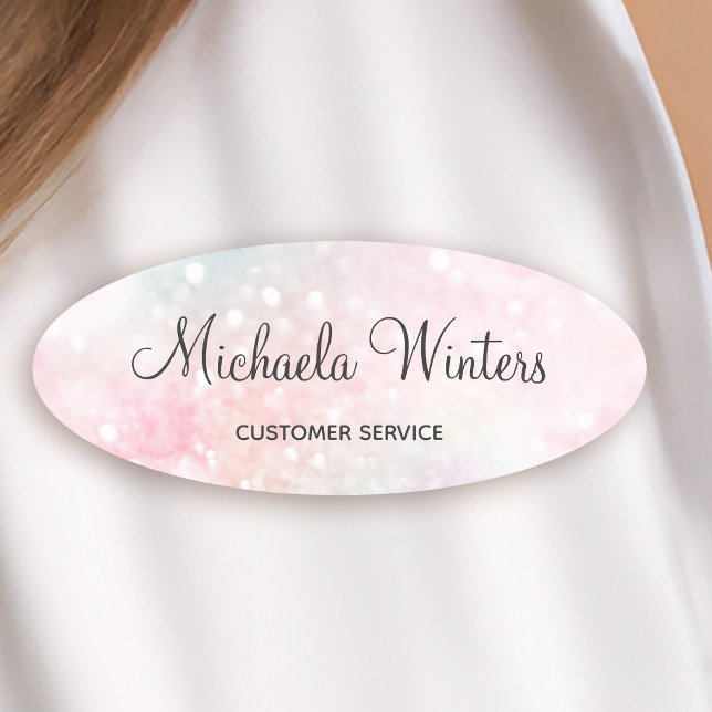 Porte-nom Jolie Parties scintillant rose Fille Glamour (Créateur téléchargé)