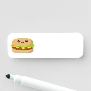 Porte-nom Kawaii Burger