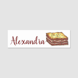 Porte-nom Lasagna Lasagna Italienne Cuisine américaine