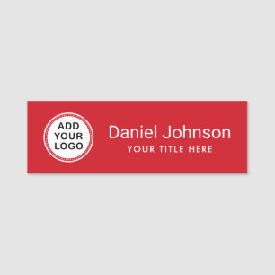 Porte-nom Le rouge ajoutent votre employé de personnel fait