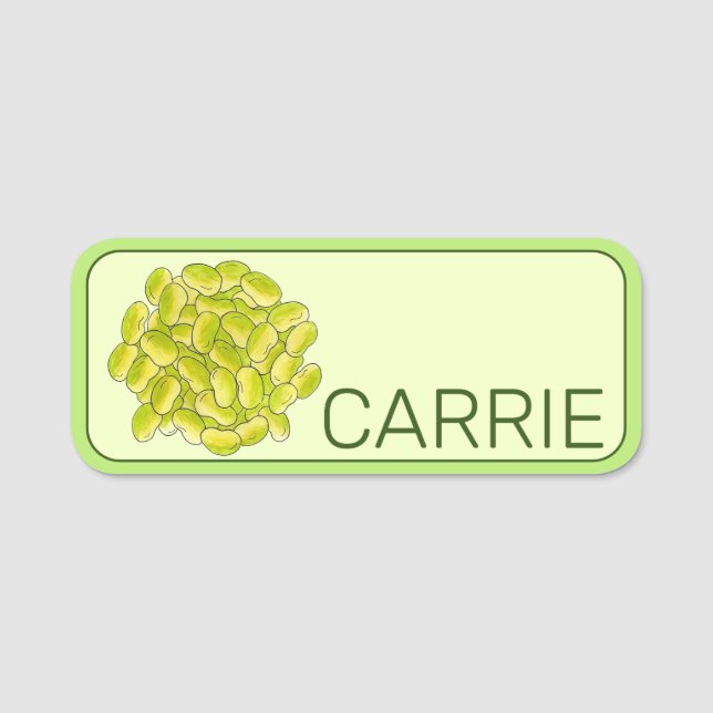 Porte-nom Lima Haricots Légumes Produits Cuisine Garden Farm (Devant)