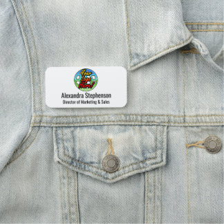 Porte-nom Logo classique haut de gamme Personnalisé Professi