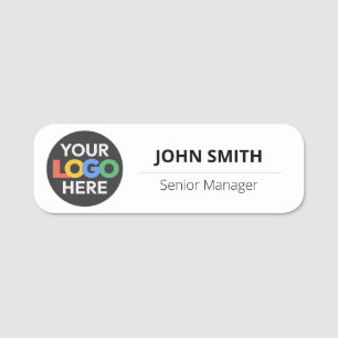 Porte-nom Logo customisé Employé - Épingle magnétique ou de