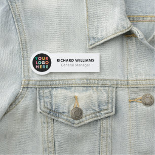 Porte-nom Logo d'arrondi personnalisé Pièce magnétique ou de