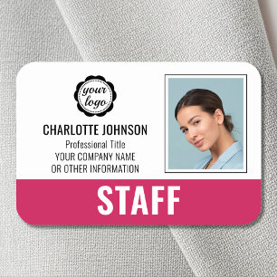 Porte-nom Logo de carte d'identité personnalisée pour le per